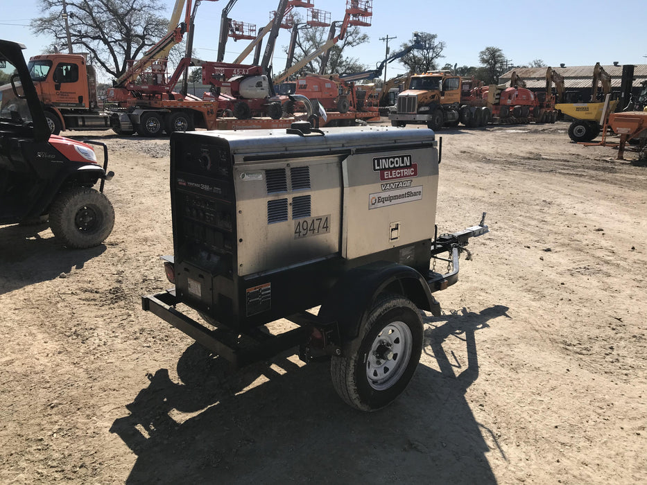 2019 Lincoln Electric Vantage 322 Ready-Pak 3, Two Wheel Trailer, Fender and Light Kit, Cable Rack