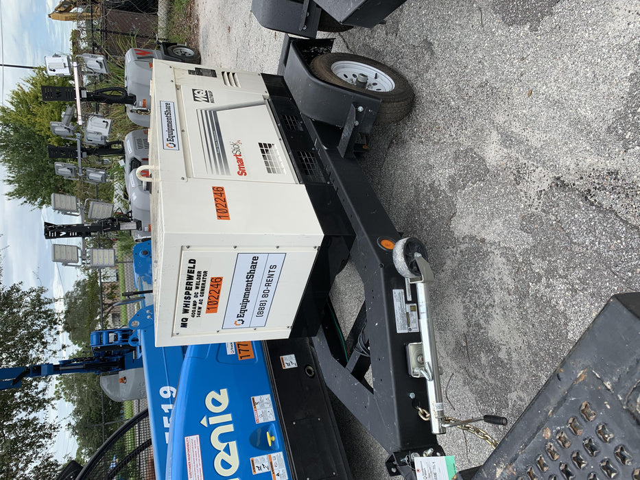 2020 Multiquip DLW400ESA4 400 amp Welder, 14kW, 120/240V, T4F Kubota, Trailer