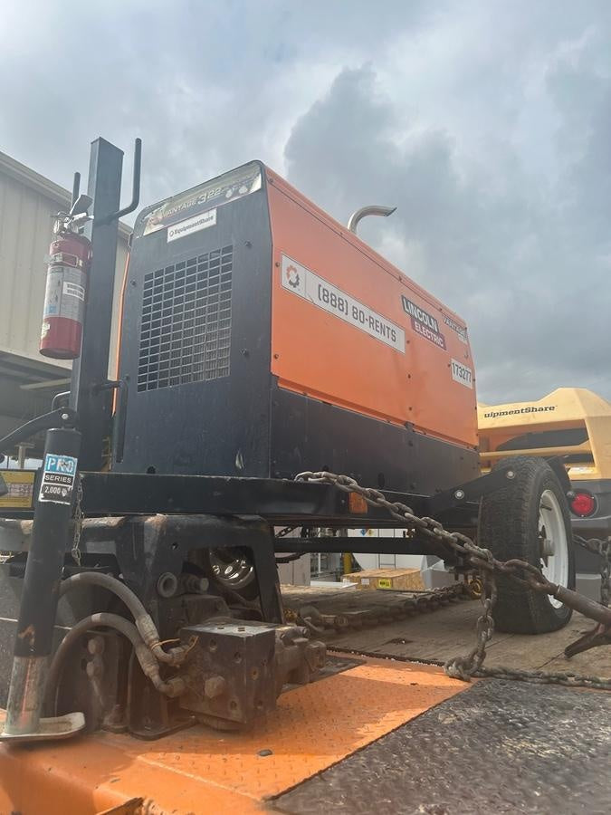 2021 Lincoln Electric Vantage 322 Vantage 322 Ready Pak 3 w/ Decals, ORANGE (includes trailer, cable rack, fender light kit) NO Telematics