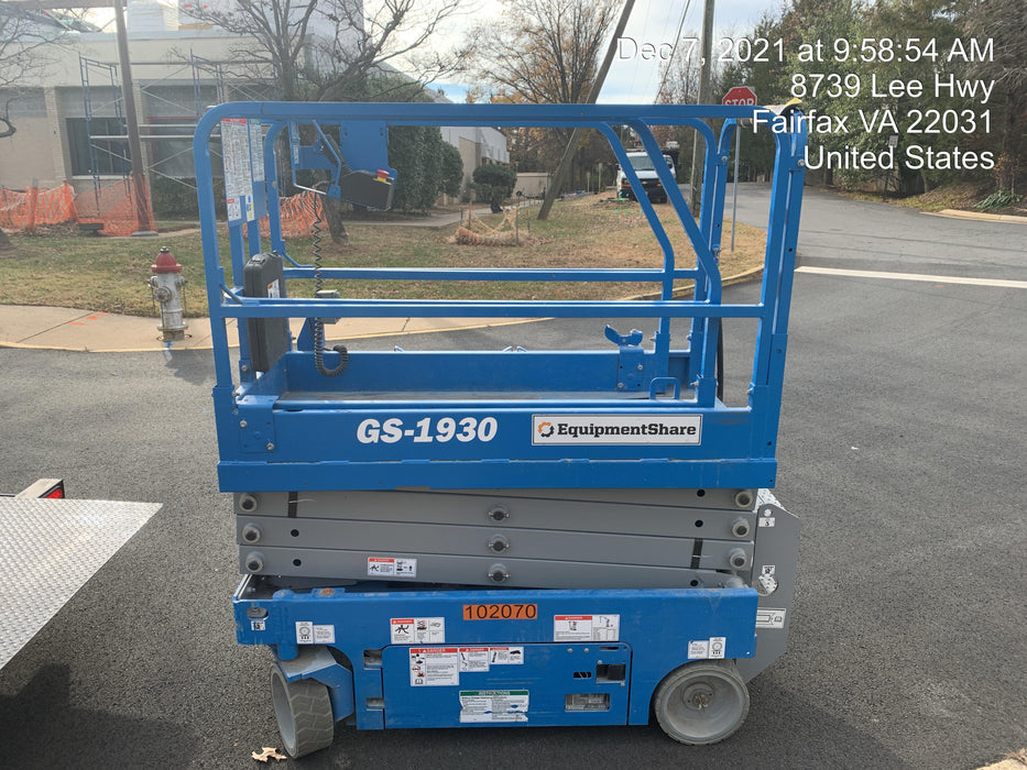 2020 Genie GS-1930 Fixed rails with chain entry gate - Pre A92.20