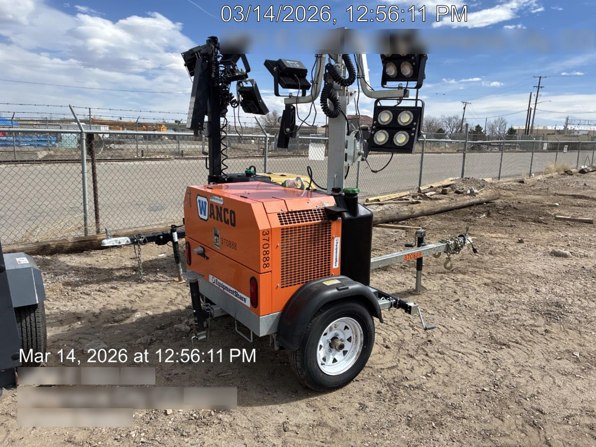 2023 Wanco WLTT-4MM4K Diesel, Deep Sea Controller, Shore Power Plug, Auto Start, (4) 350W LED Floodlights, 4kW Generator, 60 Gal Fuel Tank, 2" Ball, T3