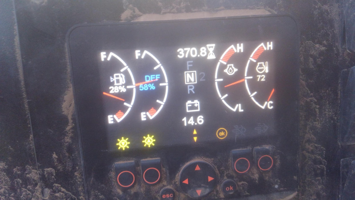 2019 Manitou MTA12042 120hp T4F, Cab/Heat/Air, Cab and Boom LED work lights, Auxiliary Hydraulics, Solid Tires, Amber strobe, Lift Hook 66" Carriage, 60" Forks