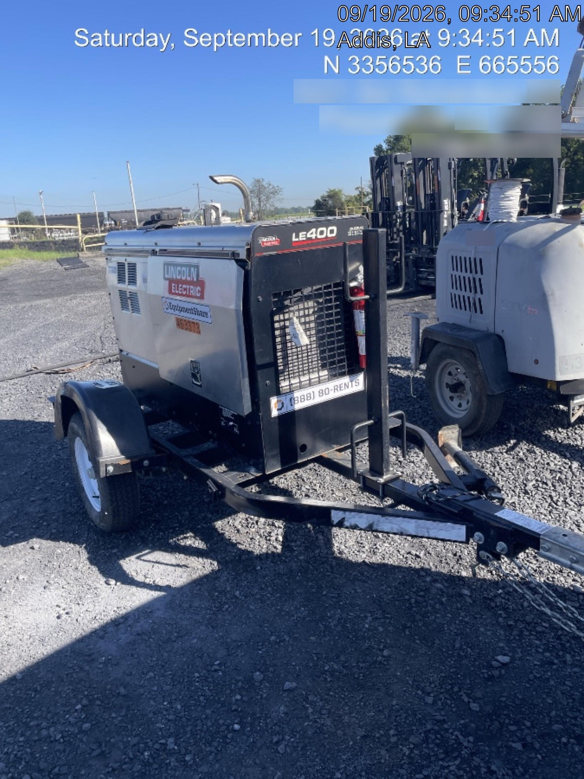 2024 Lincoln Electric LE400 Kubota V1505, Trlr, Cable Rack, Light Kit, ES Decals, T3