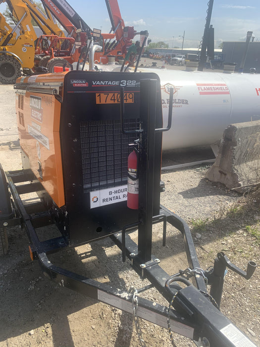 2021 Lincoln Electric Vantage 322 Vantage 322 Ready Pak 3 w/ Decals, ORANGE (includes trailer, cable rack, fender light kit) NO Telematics