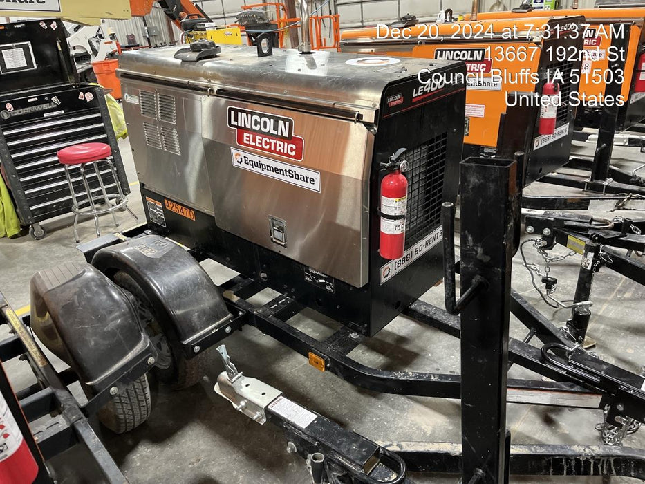 2024 Lincoln Electric LE400 Kubota V1505, Trlr, Cable Rack, Light Kit, ES Decals, T3