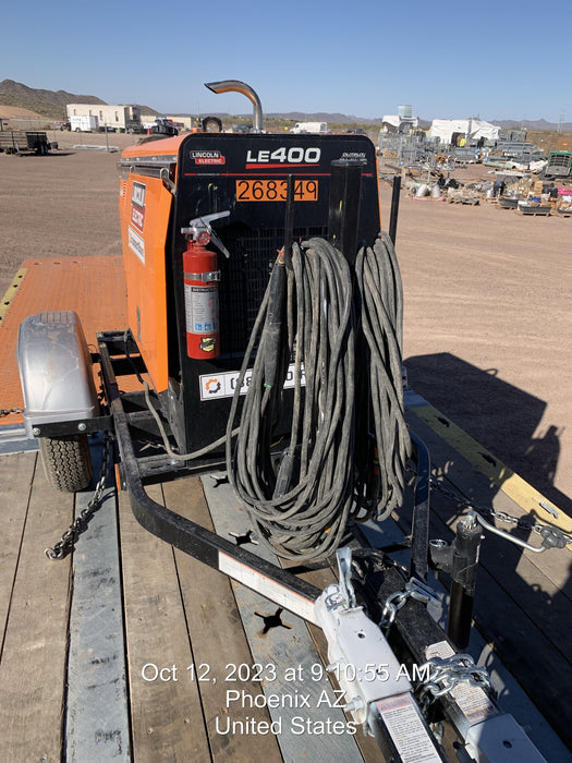 2022 Lincoln Electric LE400 Kubota V1505, Trlr, Cable Rack, Light Kit, ES Decals, T3