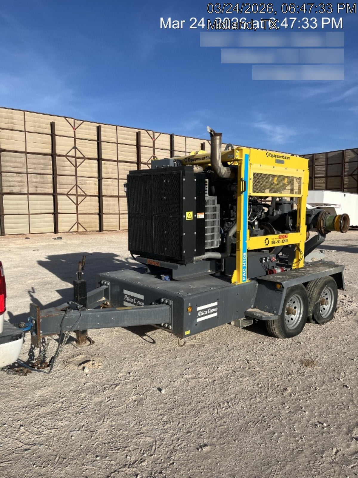 2022 ATLAS COPCO PAC H108 JD