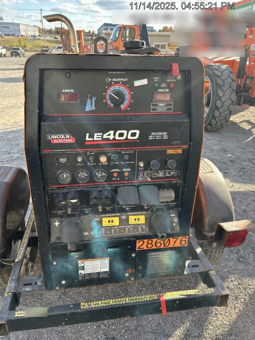 2022 Lincoln Electric LE400 Kubota V1505, Trlr, Cable Rack, Light Kit, ES Decals, T3