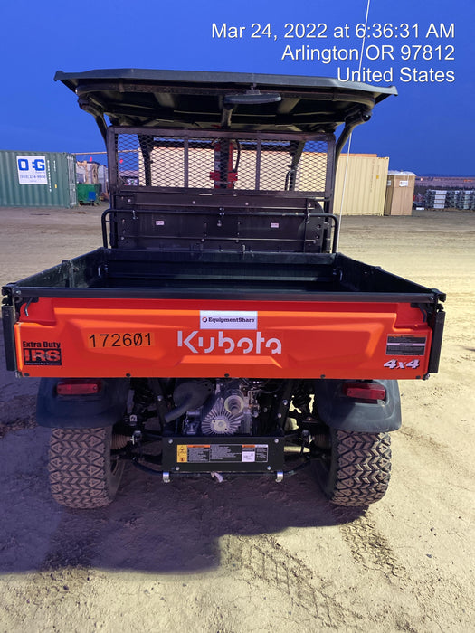 2022 Kubota RTV-X1140W-H Plastic Canopy, Windshield Acrylic Clear, LED Strobe Light, Wire Harness Kit, Back up Alarm