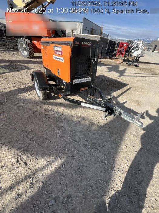 2023 Lincoln Electric LE400 Kubota V1505, Trlr, Cable Rack, Light Kit, ES Decals, T3