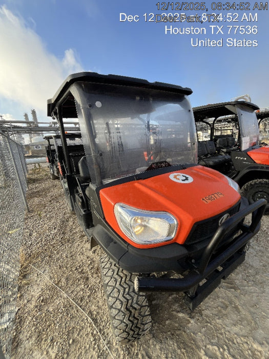 2022 Kubota RTV-X1140W-H Plastic Canopy, Windshield Acrylic Clear, LED Strobe Light, Wire Harness Kit, Back up Alarm