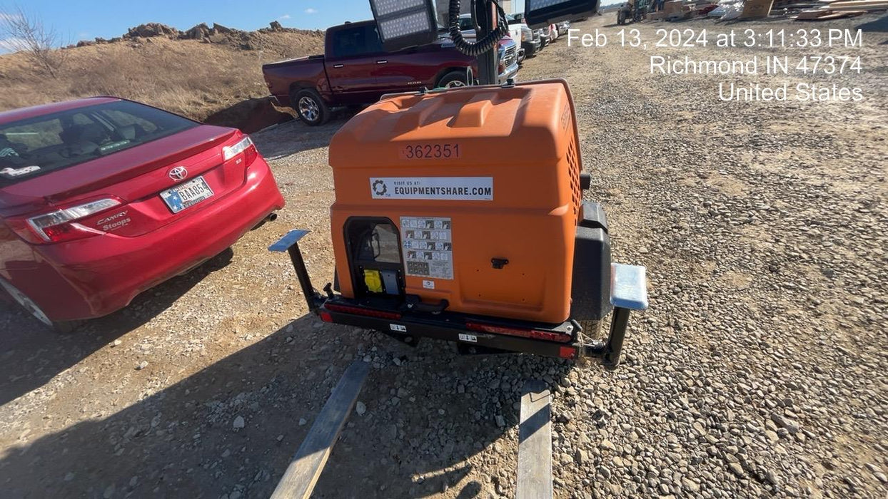 2023 Generac MLT2 Diesel, Flex Switch 120V Input, Powerzone Controller, 
(4) 320W LED Lights, 4kW Generator, 39.9 Gal Fuel Tank, 2" Ball, T3