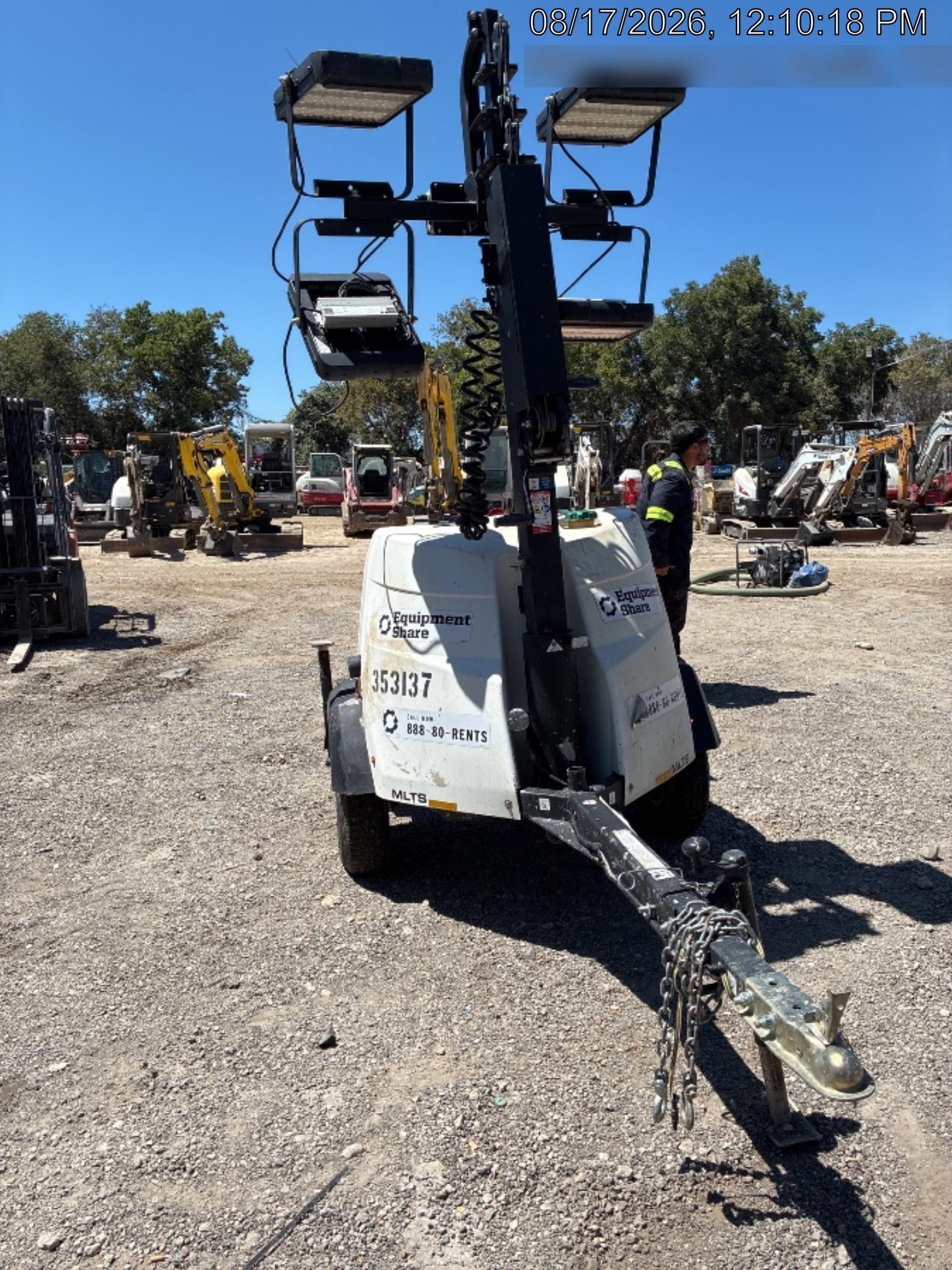 2023 Generac MLT2 Diesel, Flex Switch 120V Input, Powerzone Controller, (4) 320W LED Lights, 4kW Generator, 39.9 Gal Fuel Tank, 2" Ball, T3