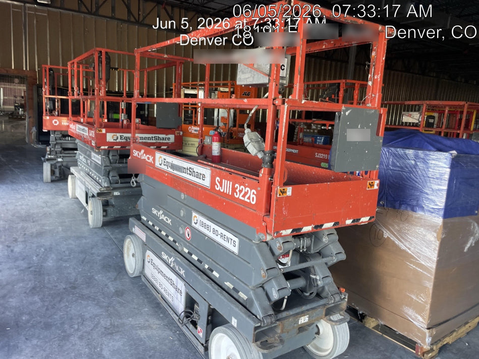 2019 Skyjack SJIII-3226 Standard Options