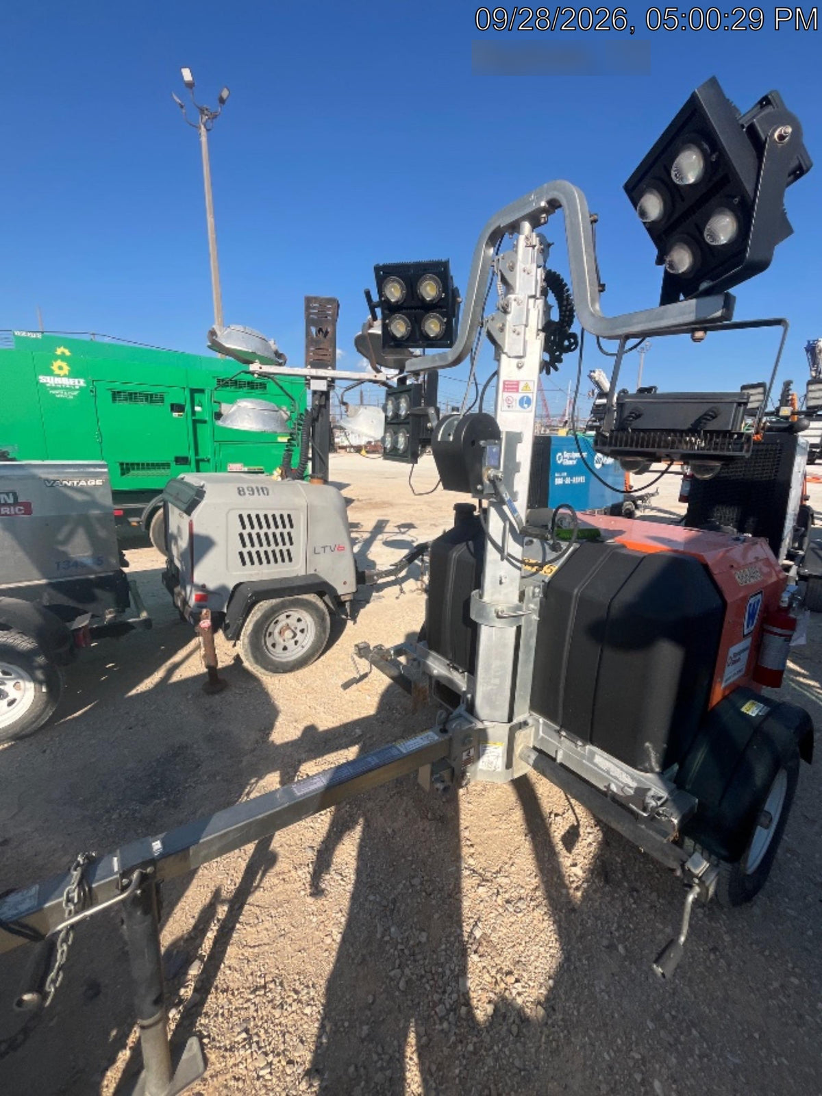2024 Wanco WLTT-4MM4K Diesel, Deep Sea Controller, Shore Power Plug, Auto Start, (4) 350W LED Floodlights, 4kW Generator, 60 Gal Fuel Tank, 2" Ball, T3