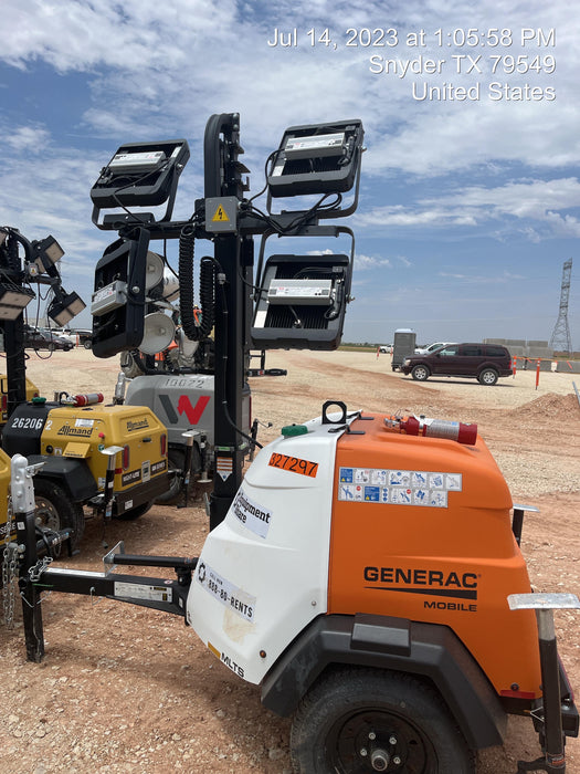 2023 Generac MLT2 Diesel, Flex Switch 120V Input, Powerzone Controller, (4) 320W LED Lights, 4kW Generator, 39.9 Gal Fuel Tank, 2" Ball, T3