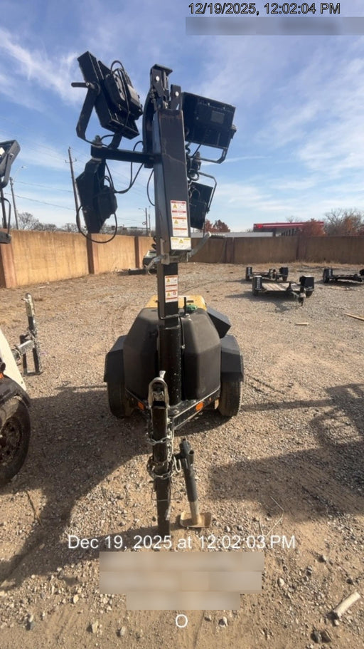 2022 Allmand NLV3GR (4) LED Light Fixture 350W, 23' Vertical Mast, 3kW Prime, Towable, Deep Sea L401, Leveling Jacks, Yanmar T4F 5.8hp