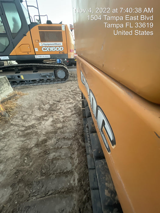 2015 Case CX80C CLOSED CAB, A/C, RUBBER TRACKS PADS, 7'-2" ARM