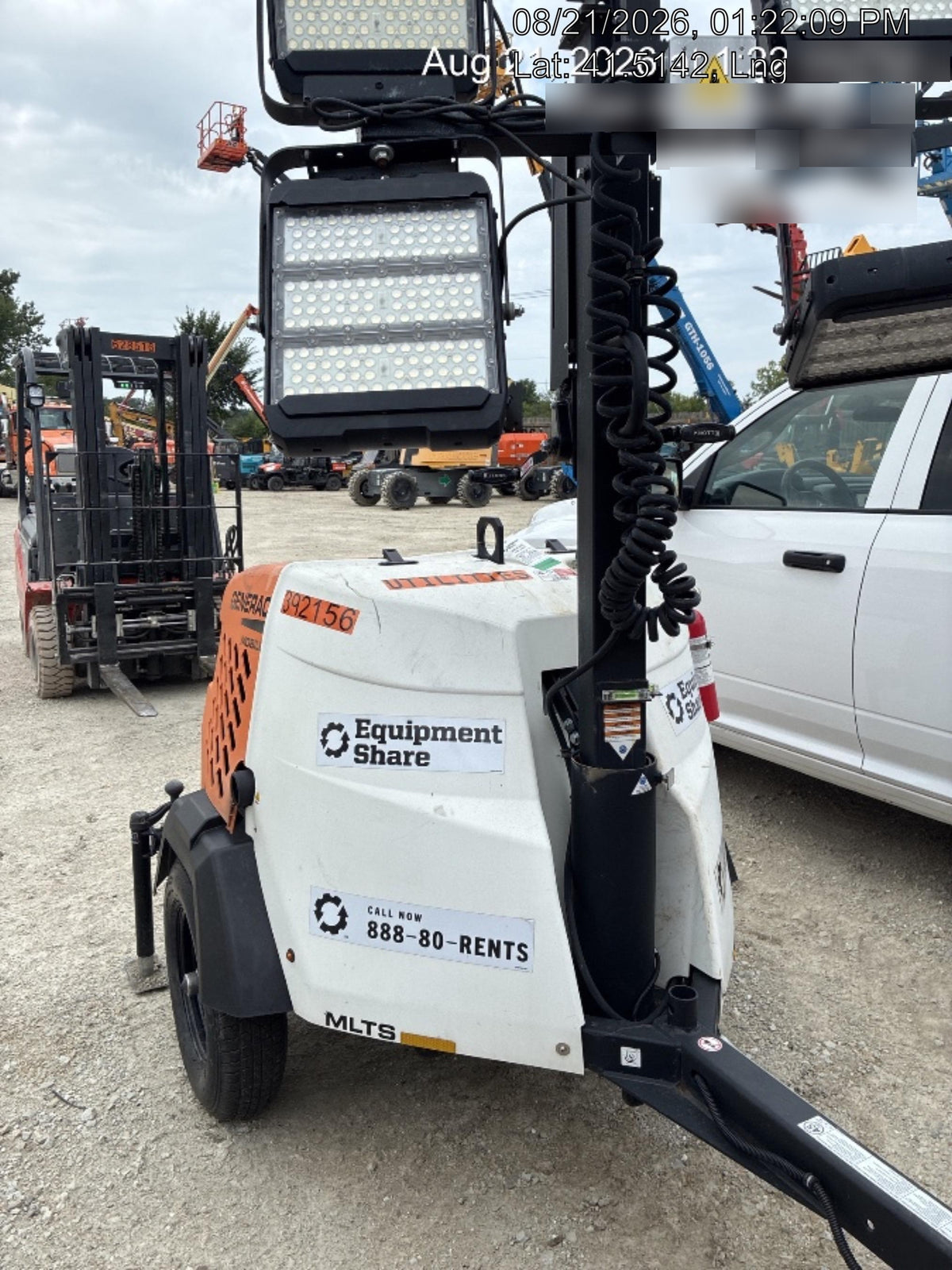 2024 Generac MLT2 Diesel, Flex Switch 120V Input, Powerzone Controller, 
(4) 320W LED Lights, 4kW Generator, 39.9 Gal Fuel Tank, 2" Ball, T3