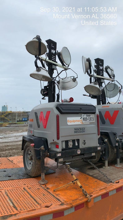 2019 Wacker Neuson LTV6L-MH Wacker Neuson LTV6L Mobile Light Tower w/Fuel Level Sensor Installed