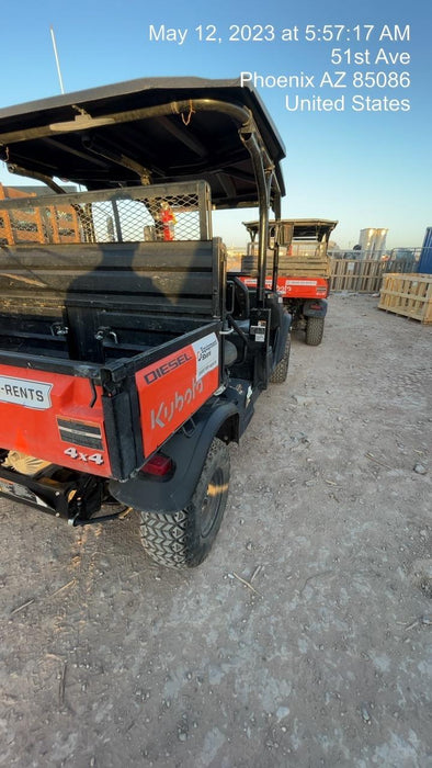 2022 Kubota RTV-X1140W-H Plastic Canopy, Windshield Acrylic Clear, LED Strobe Light, Wire Harness Kit, Back up Alarm