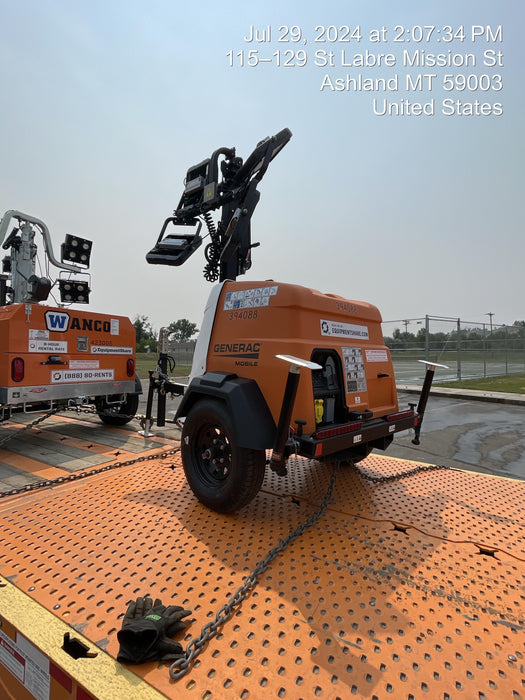 2024 Generac MLT2 Diesel, Flex Switch 120V Input, Powerzone Controller, 
(4) 320W LED Lights, 4kW Generator, 39.9 Gal Fuel Tank, 2" Ball, T3