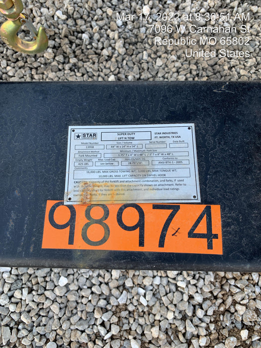 2020 STAR INDUSTRIES 1395B