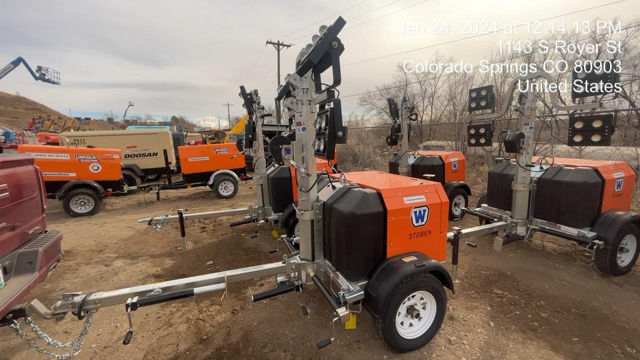 2023 Wanco WLTT-4MM4K Diesel, Deep Sea Controller, Shore Power Plug, Auto Start, (4) 350W LED Floodlights, 4kW Generator, 60 Gal Fuel Tank, 2" Ball, T3