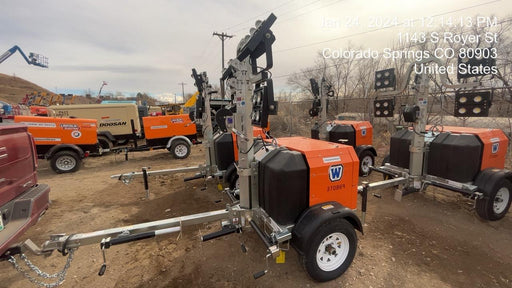 2023 Wanco WLTT-4MM4K Diesel, Deep Sea Controller, Shore Power Plug, Auto Start, (4) 350W LED Floodlights, 4kW Generator, 60 Gal Fuel Tank, 2" Ball, T3