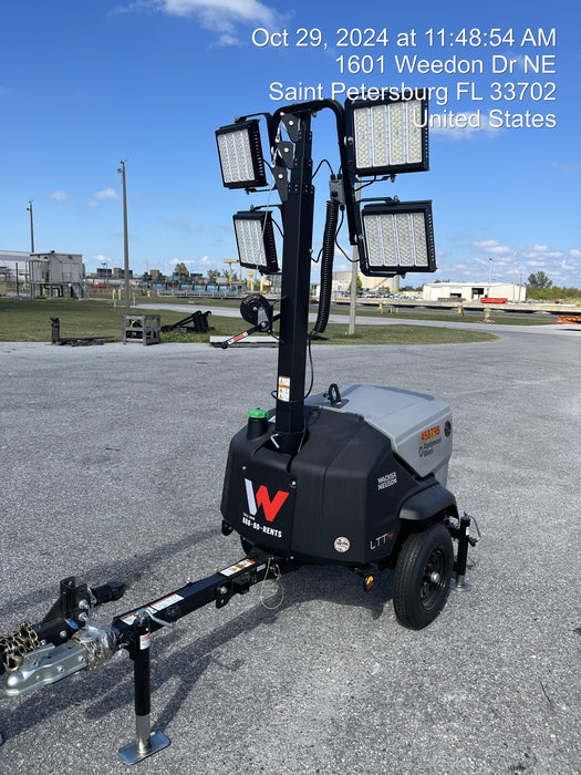 2024 Wacker Neuson LTT4 Diesel, Kohler KDW702, Deep Sea Controller, Auto Start, LED 320W, Bypass Outlet, T3