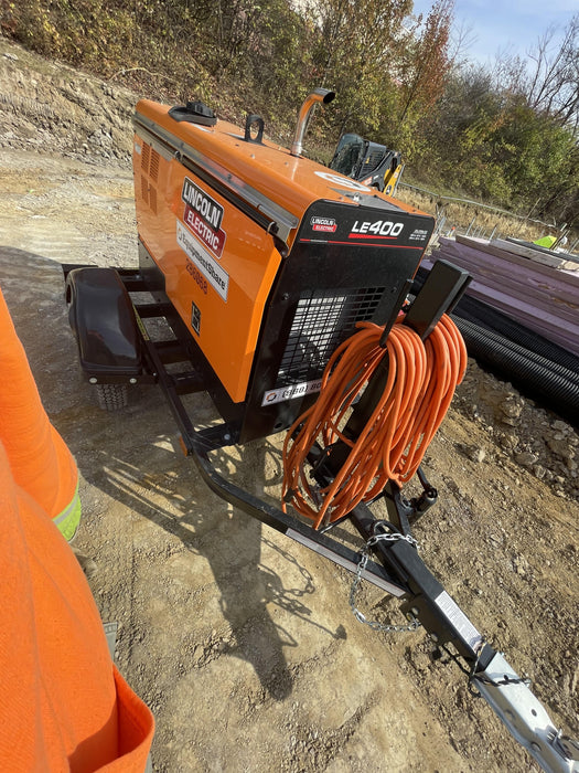 2022 Lincoln Electric LE400 Kubota V1505, Trlr, Cable Rack, Light Kit, ES Decals, T3