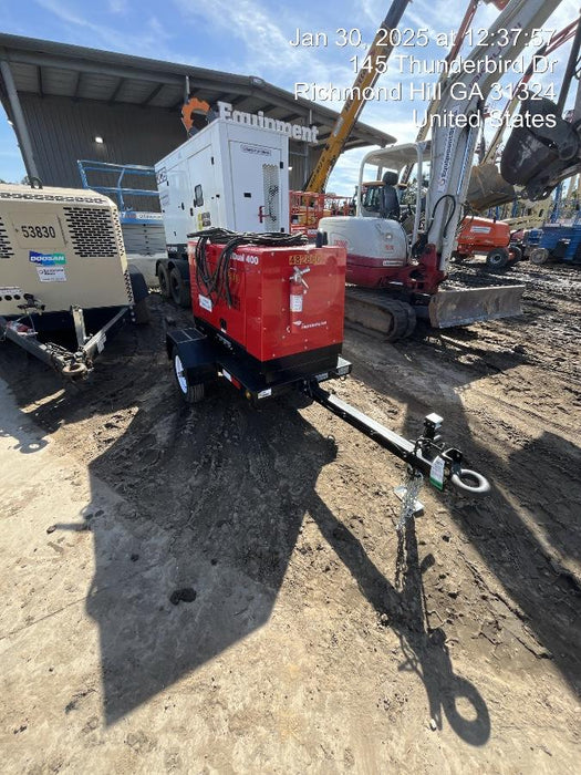 2024 Shindaiwa DGW400DML Kubota D902 Engine, 23 HP, Dual Op Welder, Wire, Arc, Droop Stick, Tig, and CC Stick Functionality, Simulphase, 3 Phase and 1 Phase Gen Output, Single Axle NB Trlr, Slr Trckl Chrg 12V 12W, Fire Ext, T3