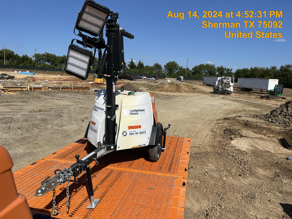 2024 Generac MLT2 Diesel, Flex Switch 120V Input, Powerzone Controller, 
(4) 320W LED Lights, 4kW Generator, 39.9 Gal Fuel Tank, 2" Ball, T3