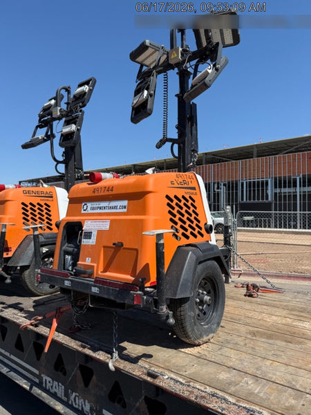 2025 Generac MLTS-4 Diesel, Mitsubishi L2E, 7.1 hp @1800 rpm, Flex Switch 120V Input, Powerzone Controller, (4) 320W LED Lights, 4kW Generator, 39.9 Gal Fuel Tank, 2" Ball, ES Decals