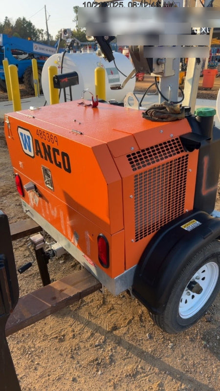 2025 Wanco WLTT-4MM4K Diesel, Mitsubishi L2E, 9.0HP @1800 rpm, Deep Sea Controller, Shore Power Plug, Auto Start, (4) 350W LED Floodlights, 4kW Generator, 60 Gal Fuel Tank, 2" Ball, T3