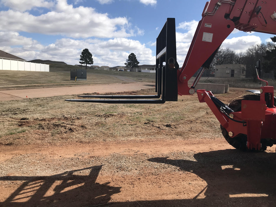 2020 Manitou MTA12055SER3 Cab/Heat/Air, Solid Tires, Amber Strobe, Lift Hook w/66" Carriage, 60" Forks