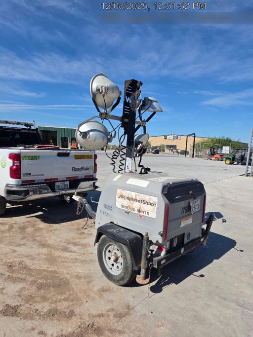 2018 Wacker Neuson LTV6K-MH Wacker Neuson LTV6K Mobile Light Tower w/Fuel Level Sensor Installed, Trailer VIN 5XFLV0416JM004545