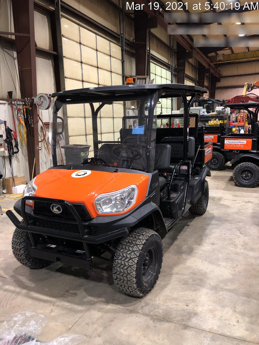 2021 Kubota RTV-X1140W-H Plastic Canopy, Windshield Acrylic Clear, LED Strobe Light, Wire Harness Kit, Back up Alarm