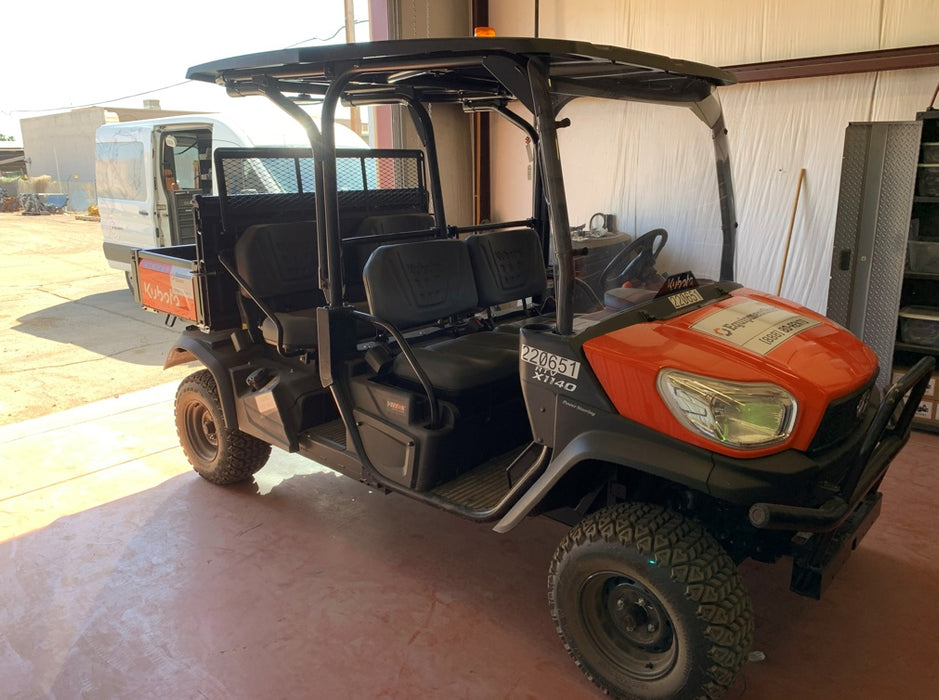 2022 Kubota RTV-X1140W-H Plastic Canopy, Windshield Acrylic Clear, LED Strobe Light, Wire Harness Kit, Back up Alarm