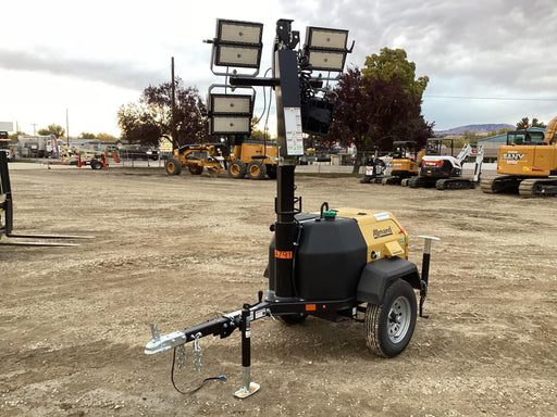 2022 Allmand NLV3GR (4) LED Light Fixture 350W, 23' Vertical Mast, 3kW Prime, Towable, ES Decals, T3