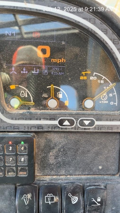 2020 JCB 510-56 Cab/Heat/Air, 74 HP, Solid Tires, STD Worklight, Beacon, Aux Hydraulics, Lifting Eye, Back up Alarm w/66" Carriage/60" Forks