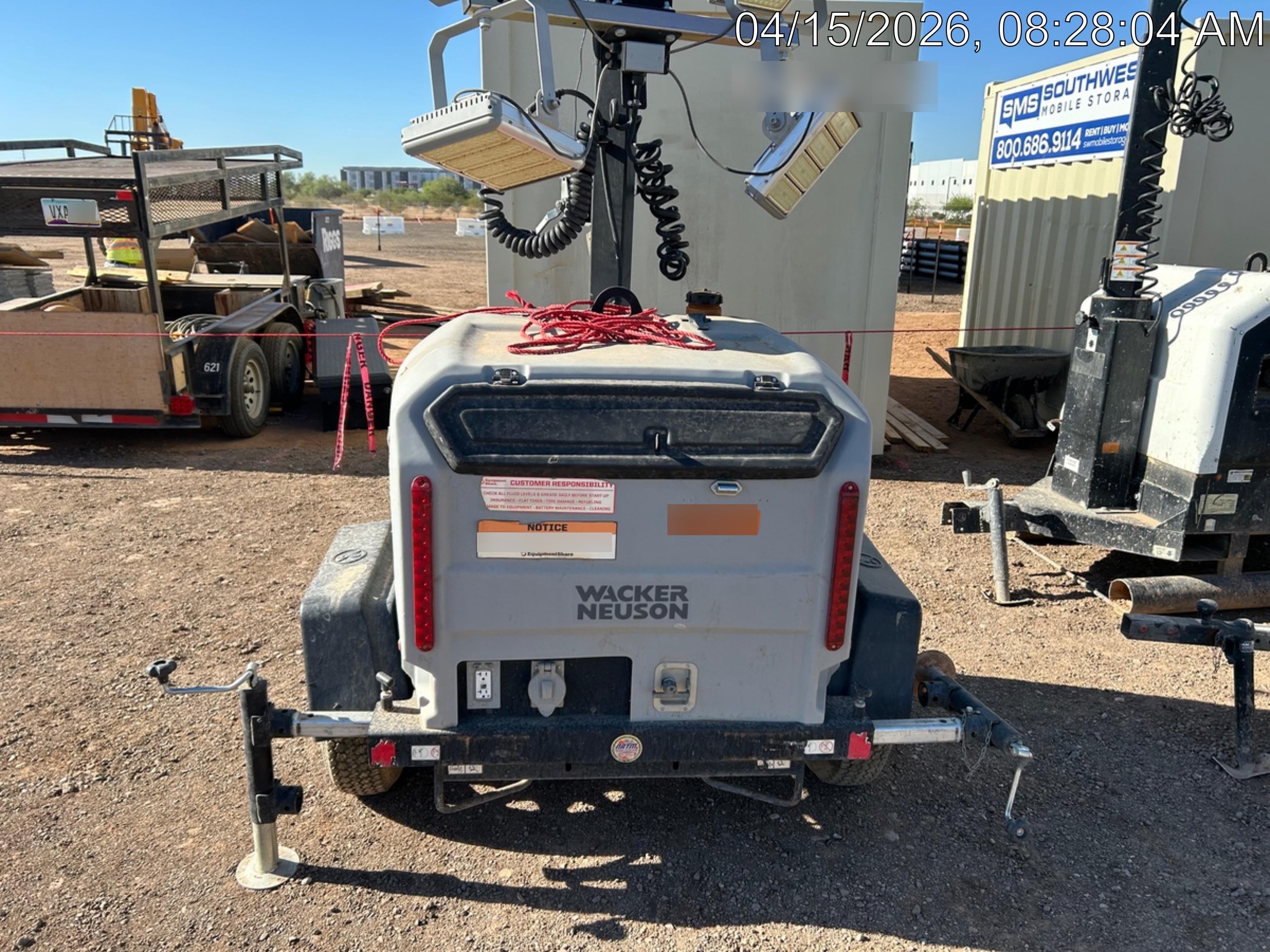 Wacker Neuson LTV6K LED Lighting 300W- Vertical Mast