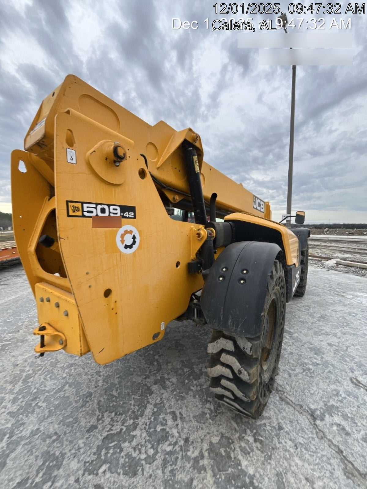 2020 JCB 509-42 Canopy, Solid Tires, Work Lights, Beacon, Aux Hydraulics, Back up Alarm, Lifting Eye, ES Decals