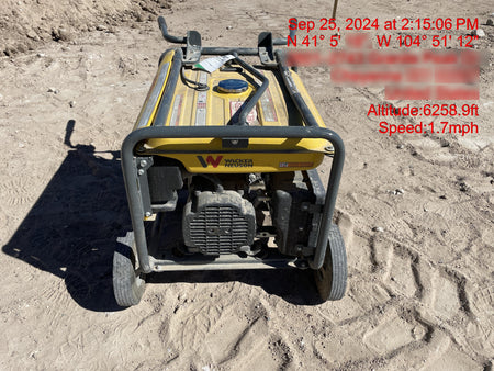 2021 Wacker Neuson GP6600A Standard 6.6kW Generator, Includes Wheel Kit. P/N: 5100042220