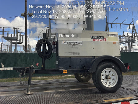 2019 Lincoln Electric Vantage 322 Ready-Pak 3, Two Wheel Trailer, Fender and Light Kit, Cable Rack