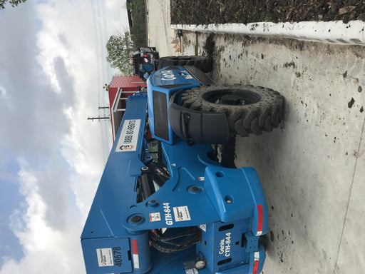 2019 Genie GTH-844 Cab/Heat/AC, Solid RT Tires, LED Work Lights, Beacon 60" QA Carriage, 48" Forks