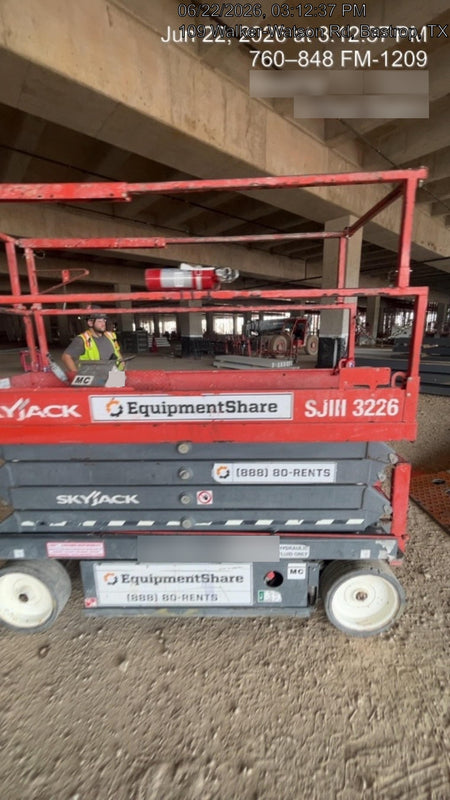 2019 Skyjack SJIII-3226 Standard Options, Trojan Batteries