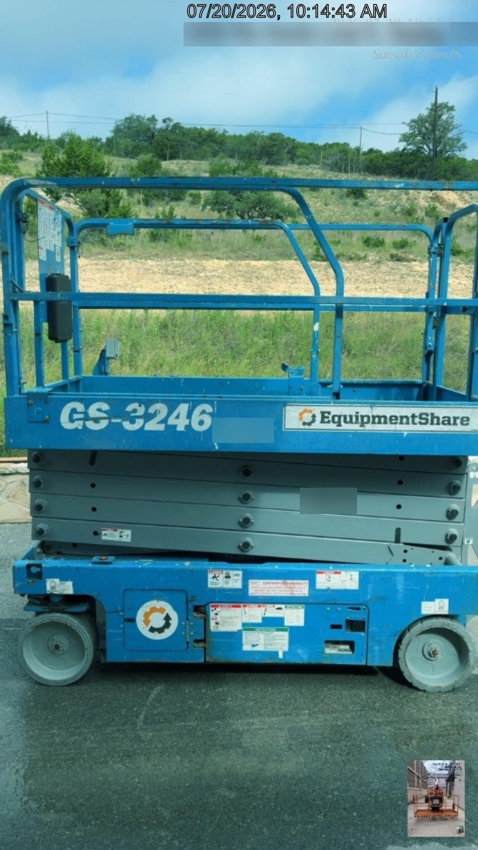 2018 Genie GS-3246 GS-3246 w/Folding rails, Full height swing gate