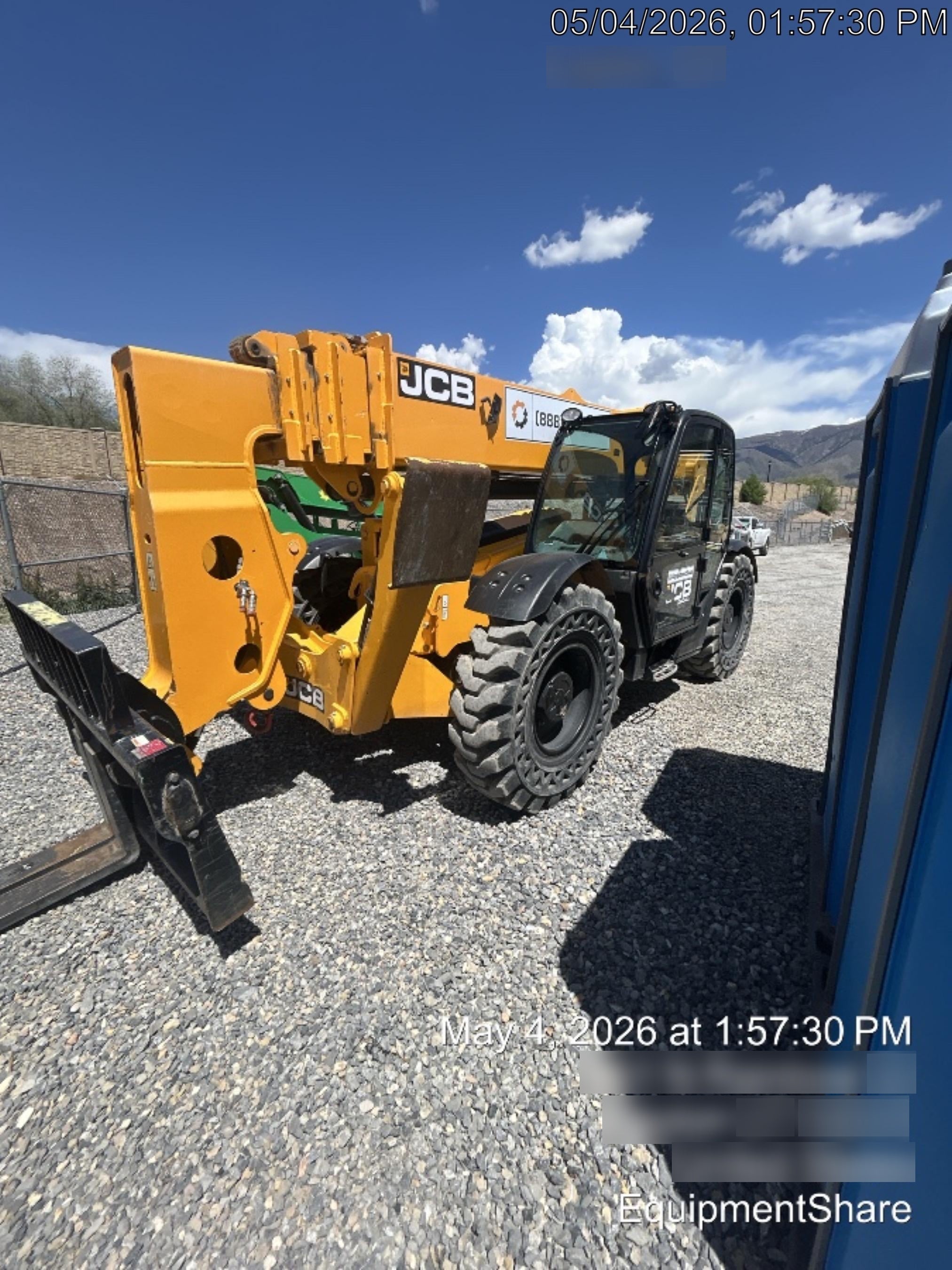 2020 JCB 510-56 Cab/Heat/Air, Solid Tires, Work Lights, Beacon, Aux Hydraulics, Back up Alarm, Lifting Eye, ES Decals