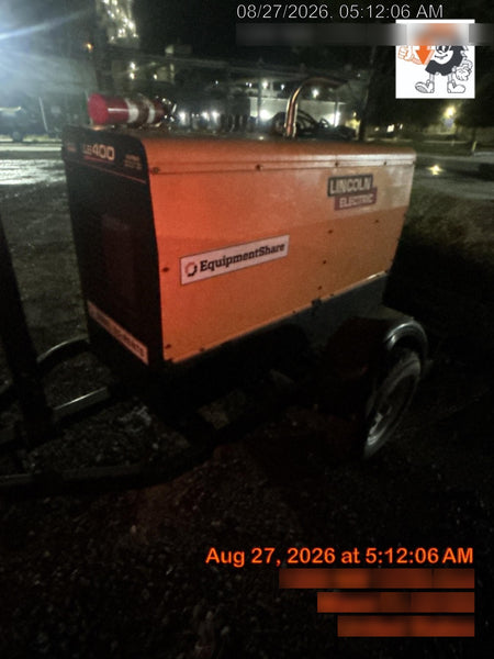 2022 Lincoln Electric LE400 Kubota V1505, Trlr, Cable Rack, Light Kit, ES Decals, T3